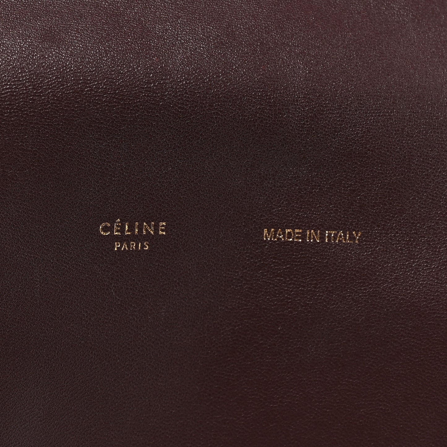Calfskin Folded Clutch Burgundy