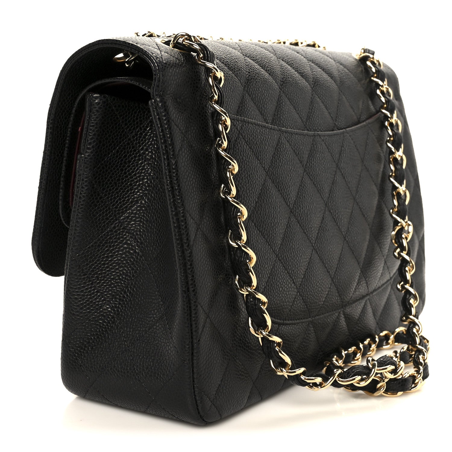 Chanel Caviar Quilted Jumbo Double Flap Black 3 of 11