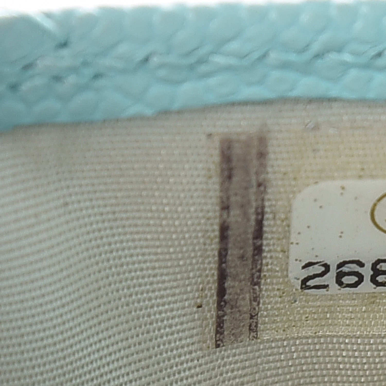Chanel Caviar Quilted Card Holder Light Blue 8 of 8