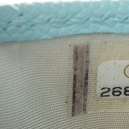 Chanel Caviar Quilted Card Holder Light Blue 8 of 8
