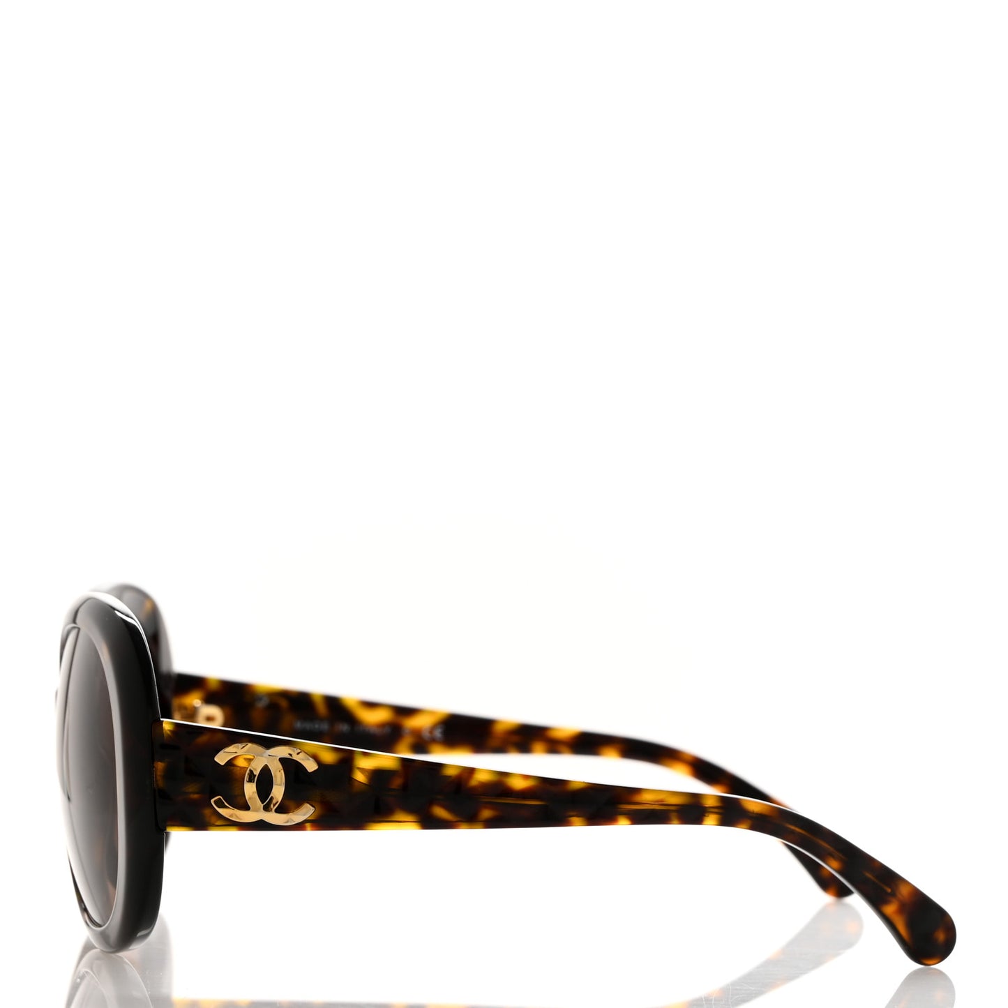 Quilted CC Sunglasses 5188 Tortoise