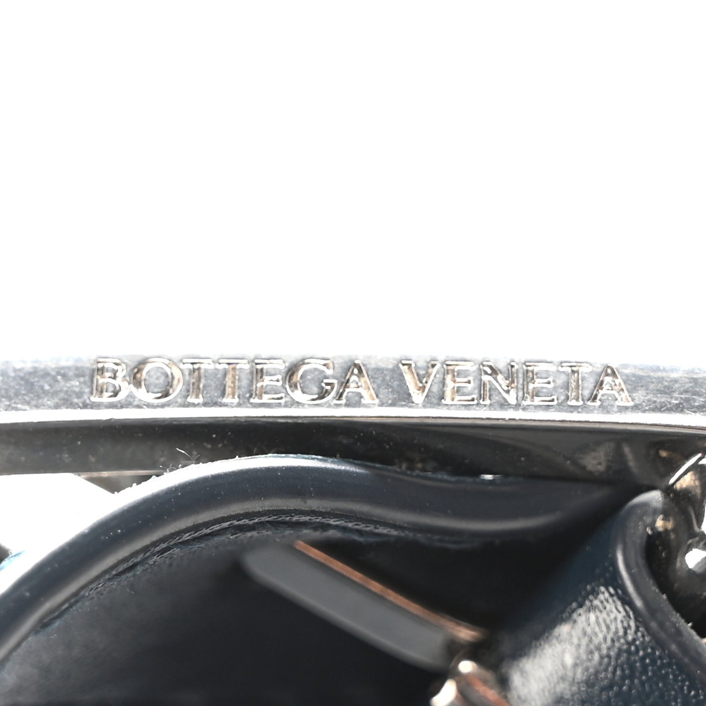 Lambskin Maxi Intreccio Small Cassette Crossbody Bag Ardoise Glacier