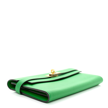 Hermes Epsom Kelly Longue Wallet Bambou 4 of 8