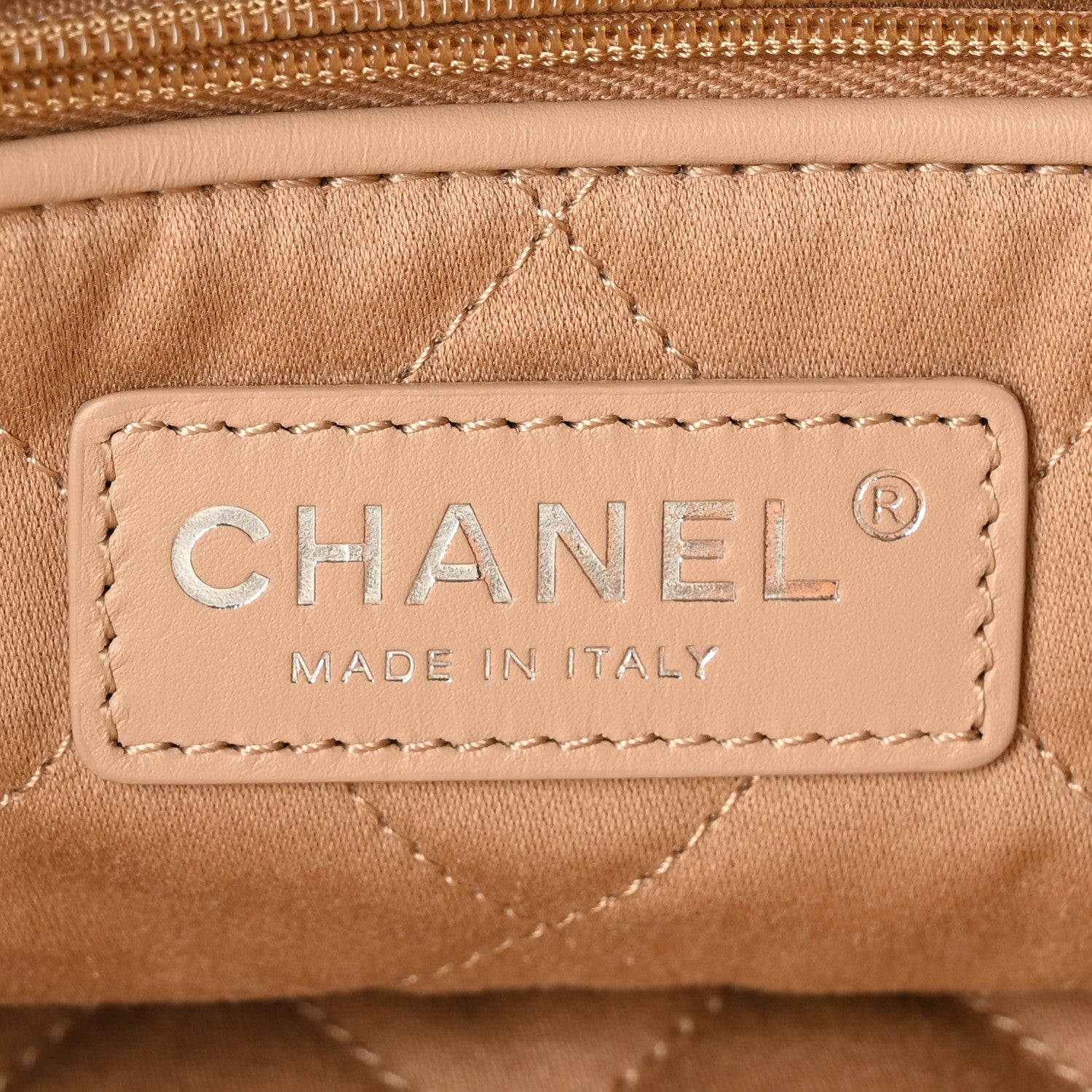 Chanel Suede Quilted Studded Small Chanel 22 Beige 7 of 13