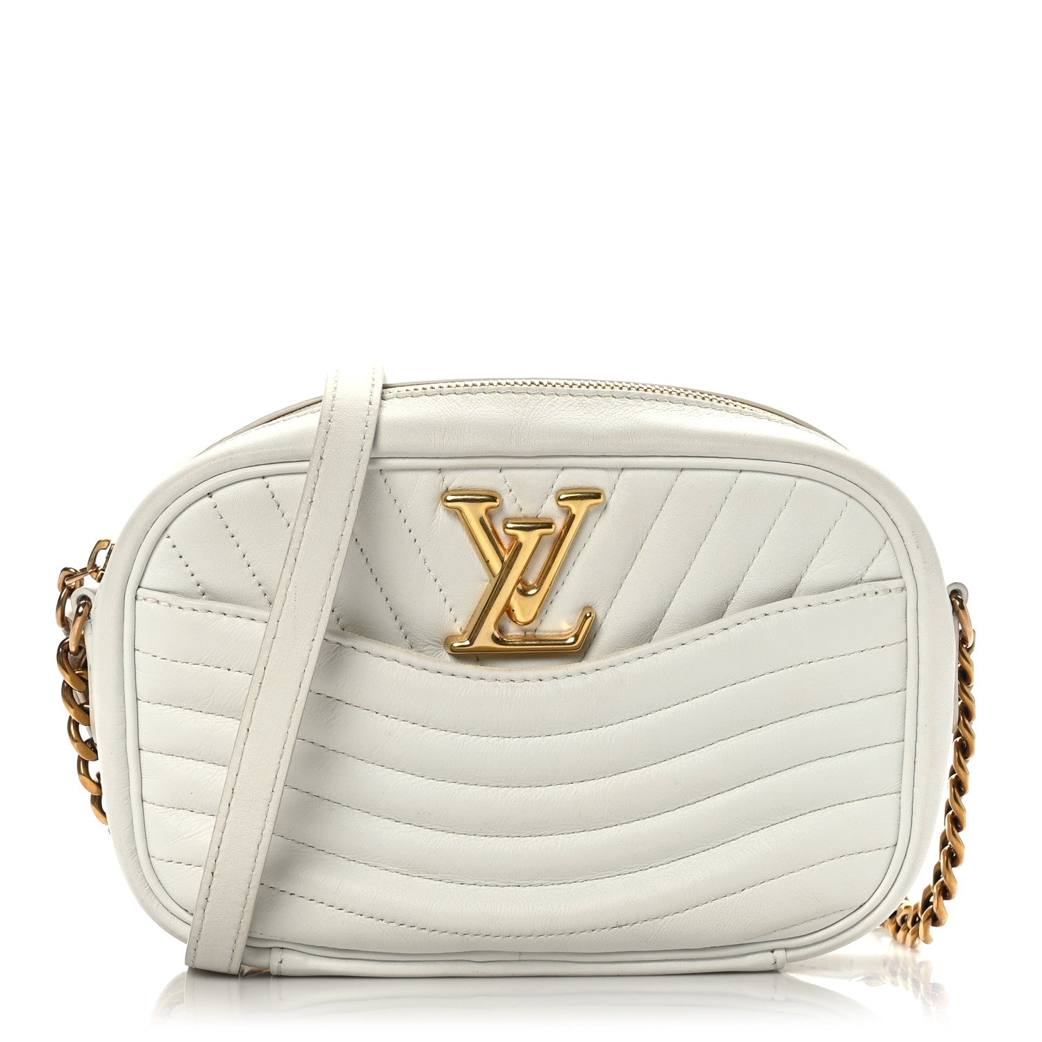 Louis Vuitton Calfskin New Wave Camera Bag White 1 of 10