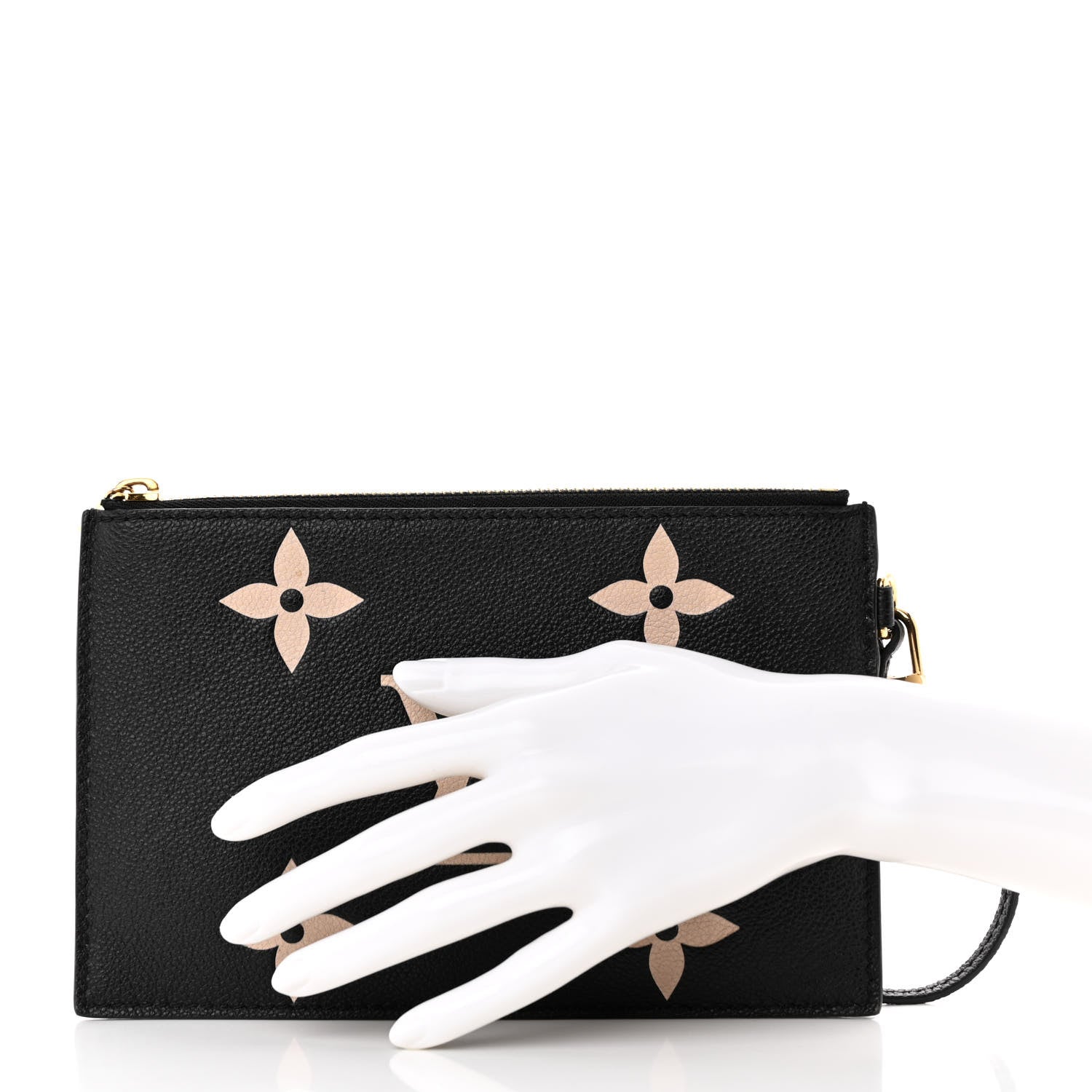 Louis Vuitton Empreinte Monogram Giant Neonoe MM Pochette Black Beige 2 of 10