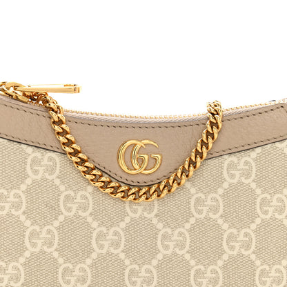 Gucci GG Supreme Monogram Textured Dollar Calfskin Web Mini Ophidia GG Handbag Beige Mystic White Oatmeal 5 of 10