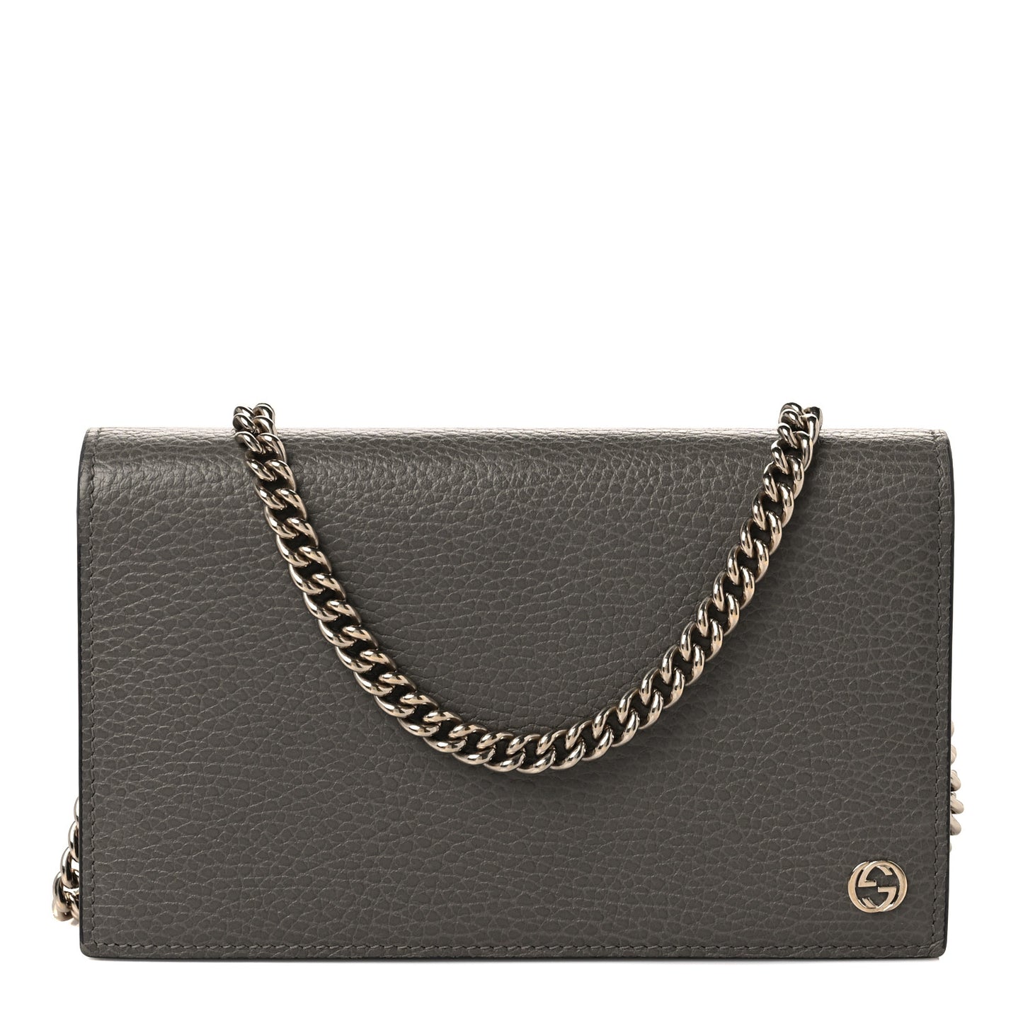 Dollar Calfskin Medium Betty Chain Wallet Loess