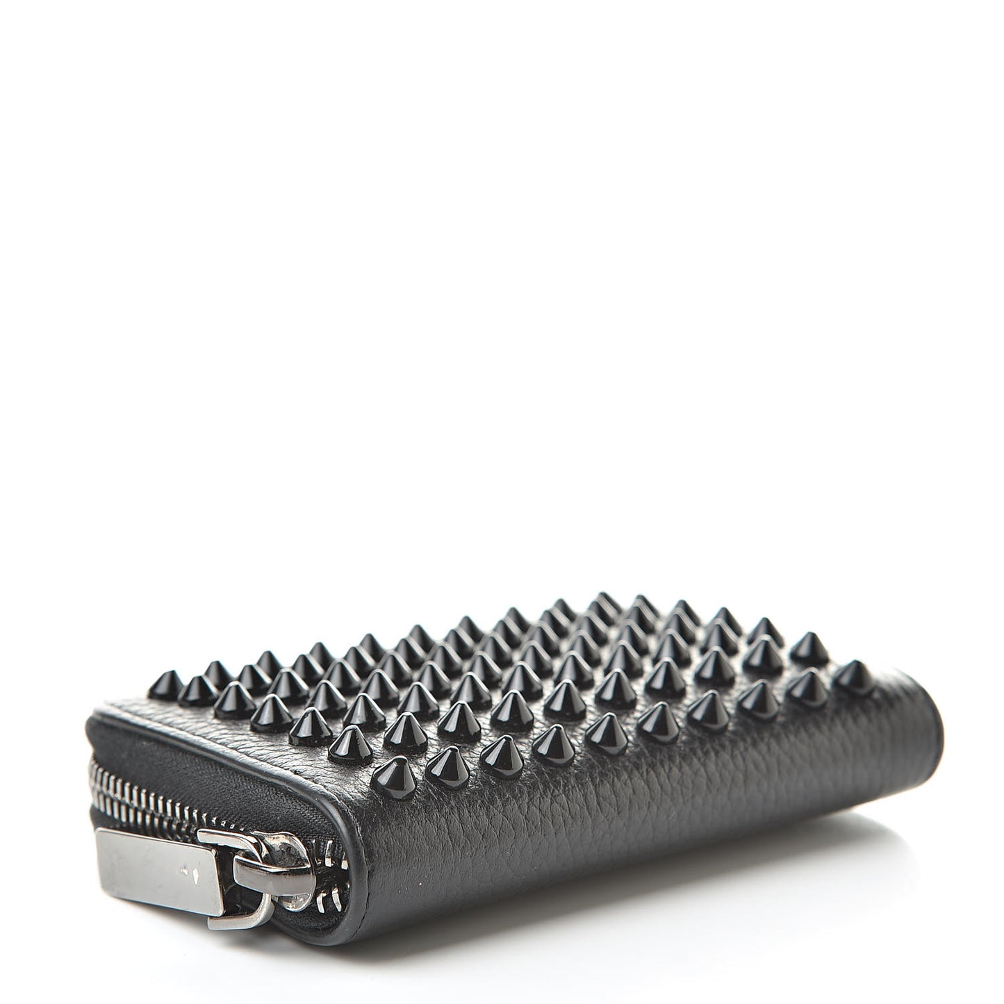 Calfskin Studded Panettone Coin Purse Black