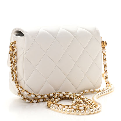 Chanel Lambskin Quilted Mini My Perfect Flap White 3 of 11