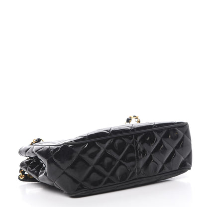 Chanel Patent Quilted Camera Case Black 4 of 16