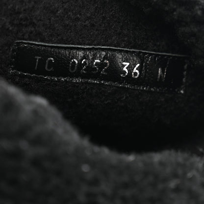 Louis Vuitton Suede Calfskin Shearling Snowdrop Flat Ankle Boot 36 Black 8 of 9