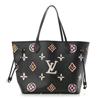 Louis Vuitton Monogram Giant Wild At Heart Neverfull MM Black 4 of 11