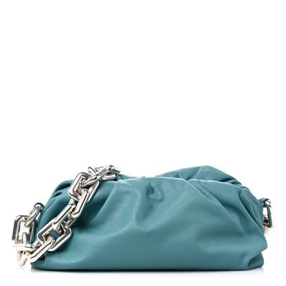 Bottega Veneta Calfskin The Pouch Chain Linloleum 1 of 8