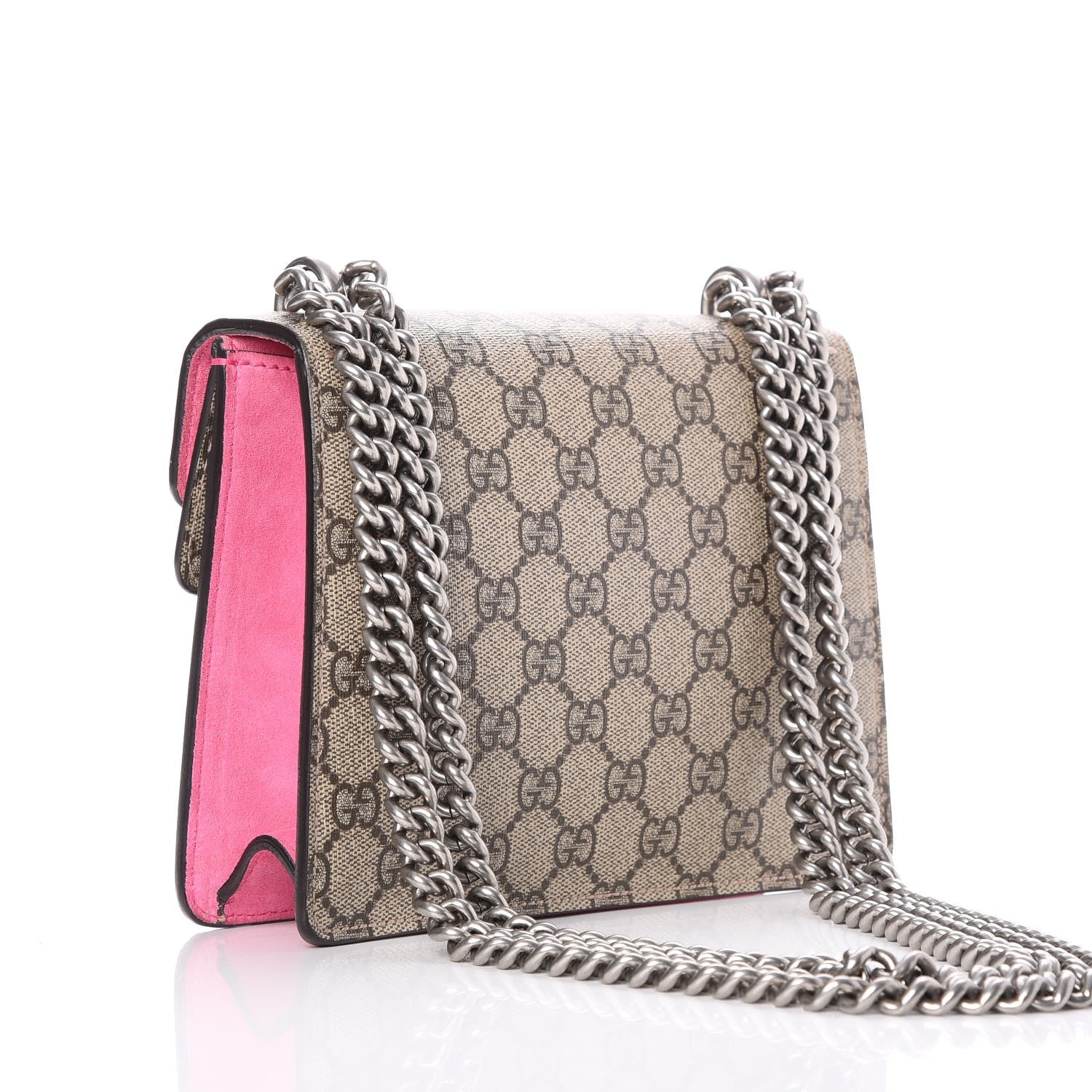 Gucci GG Supreme Monogram Mini Dionysus Shoulder Bag Pink 4 of 9