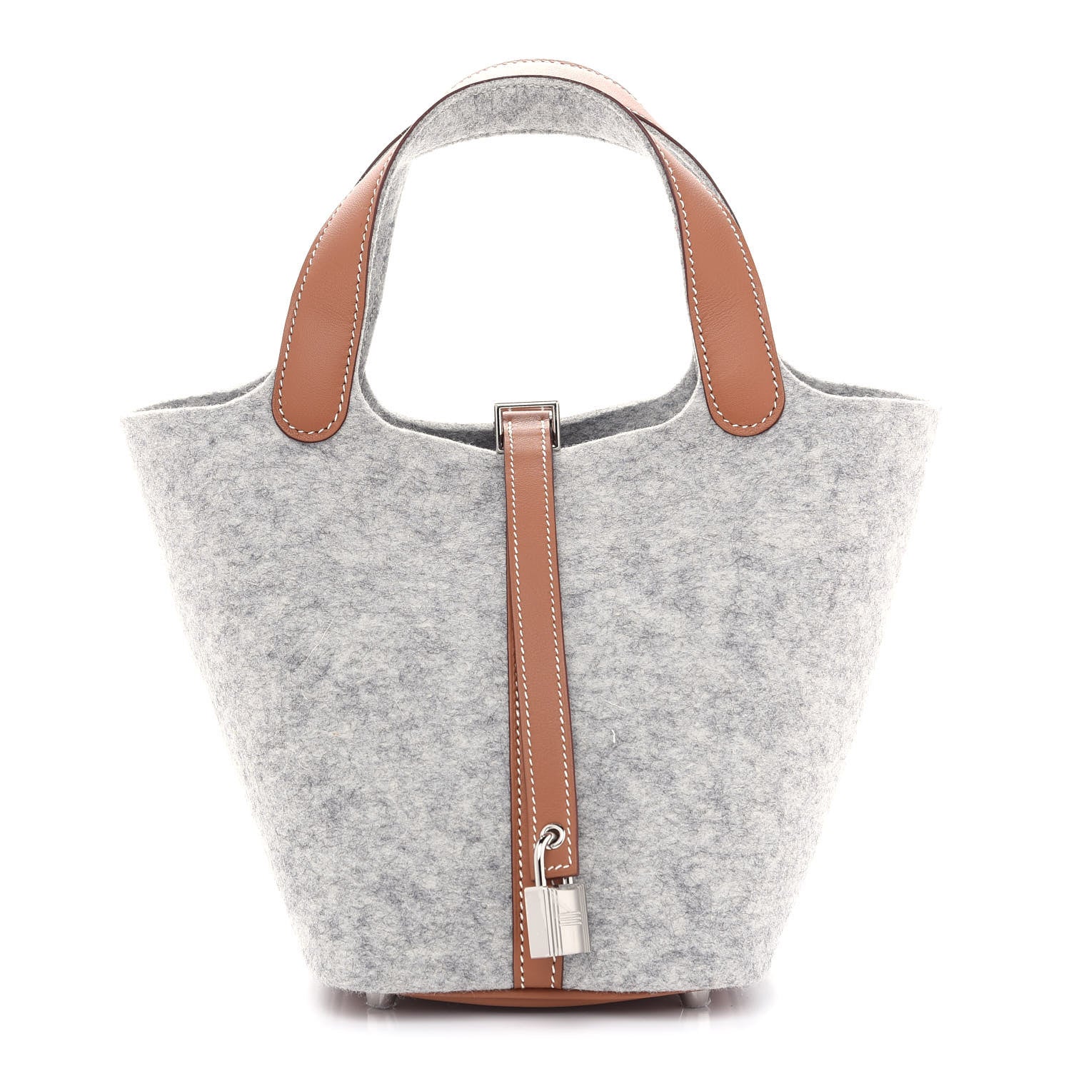 Hermes Feutre Swift Picotin Lock 18 PM Gris Clair Gold 1 of 9