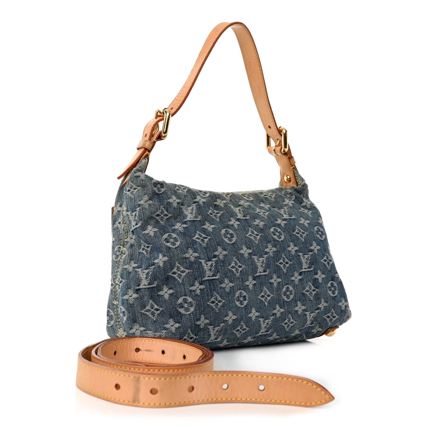 Monogram Denim Baggy PM Blue