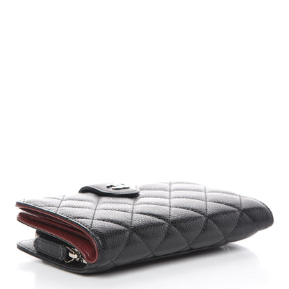 Chanel Caviar Quilted Zipped Pocket Wallet Black 4 of 10