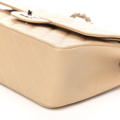 Chanel Caviar Quilted Jumbo Double Flap Beige Clair 8 of 10
