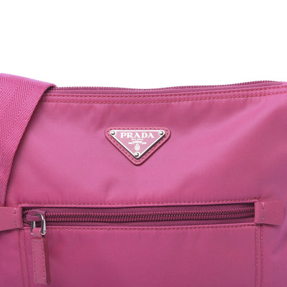 Prada Nylon Vela Flat Messenger Bag Fuxia 8 of 10