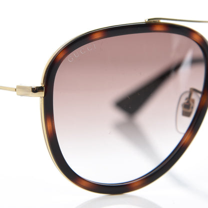 Gucci Aviator Sunglasses GG0062S Tortoise 7 of 8