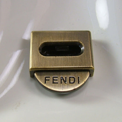 Fendi Toile Vernice Patent B BAG White 11 of 12