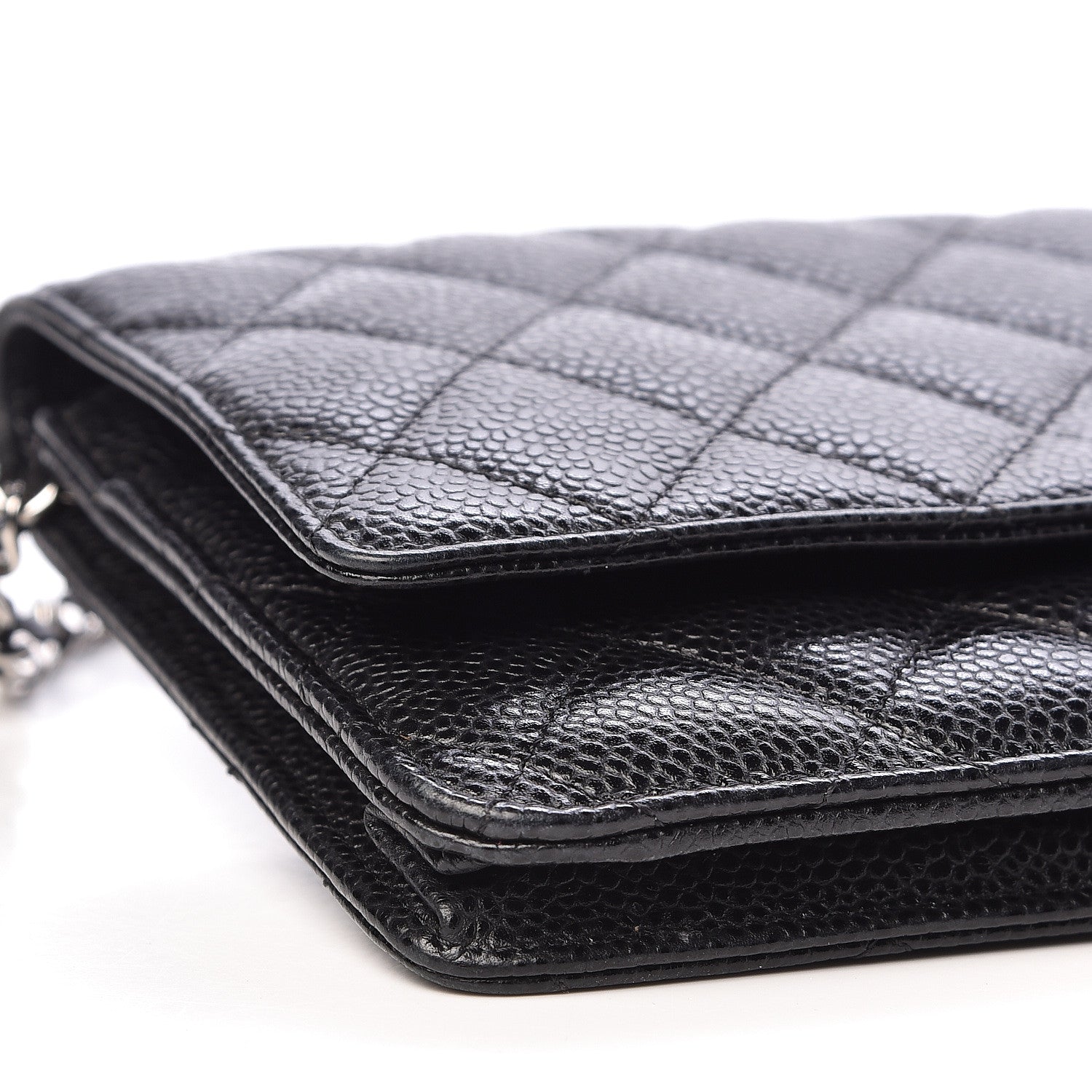 Chanel Caviar Quilted Wallet On Chain WOC Black 9 of 11