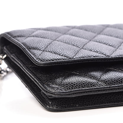 Chanel Caviar Quilted Wallet On Chain WOC Black 9 of 11