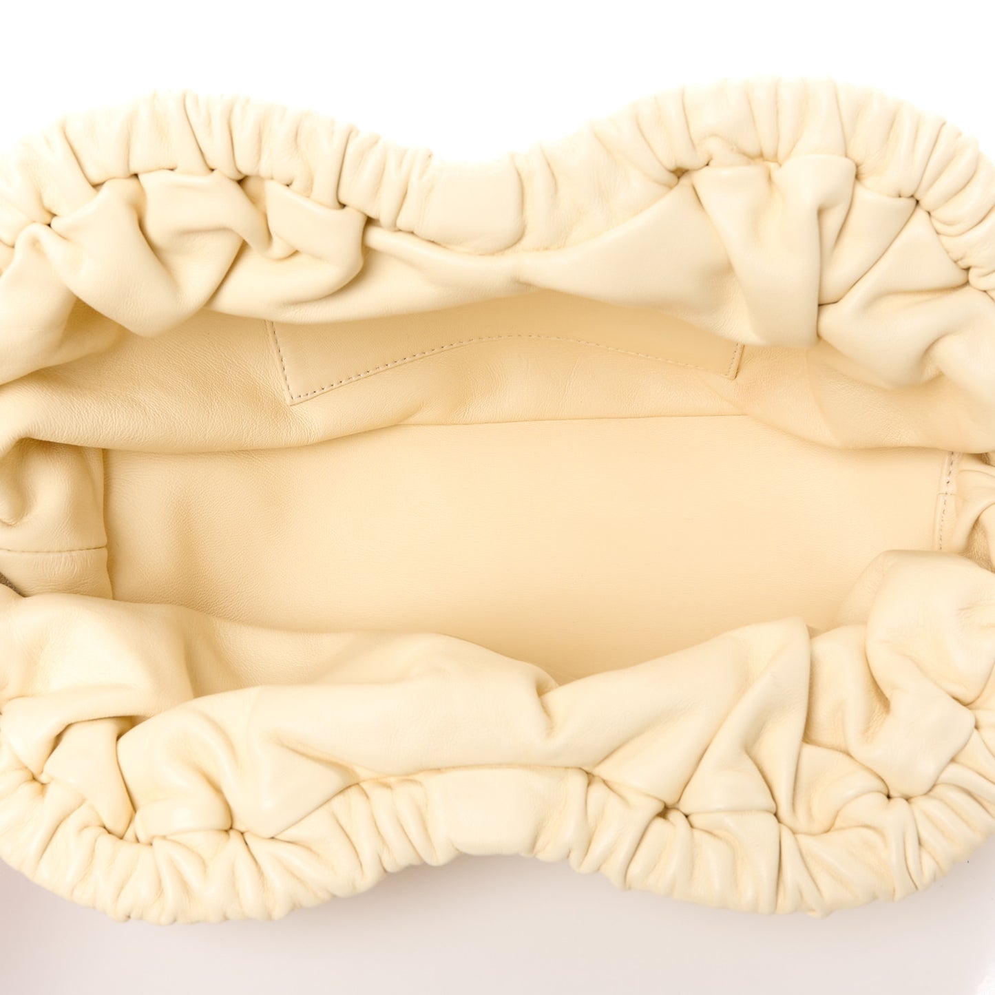Lambskin Cloud Clutch Crema