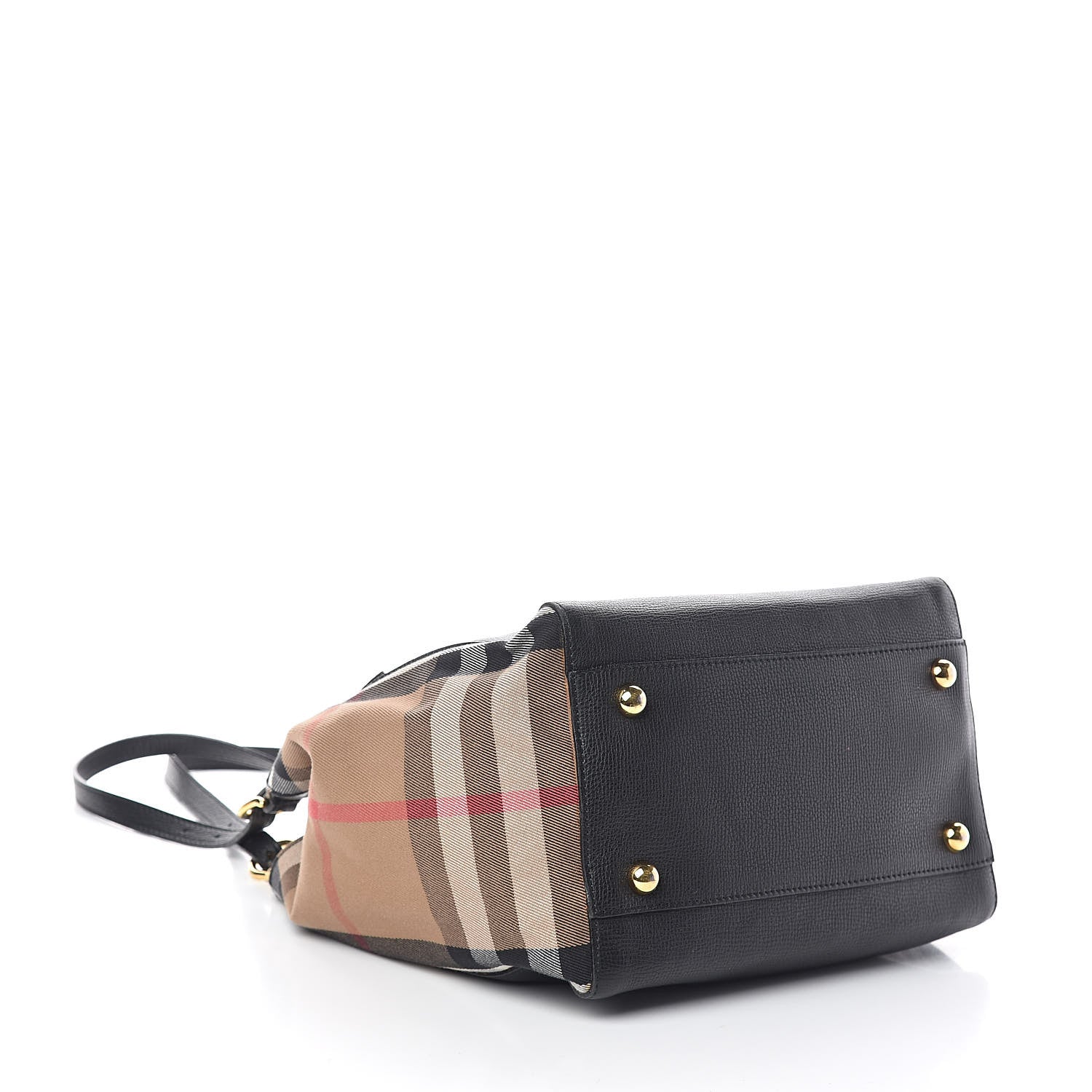 Burberry Grainy Calfskin House Check Small Canterbury Black 4 of 8