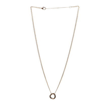 Cartier 18K Pink Yellow White Gold Trinity Double Chain Pendant Necklace 3 of 6