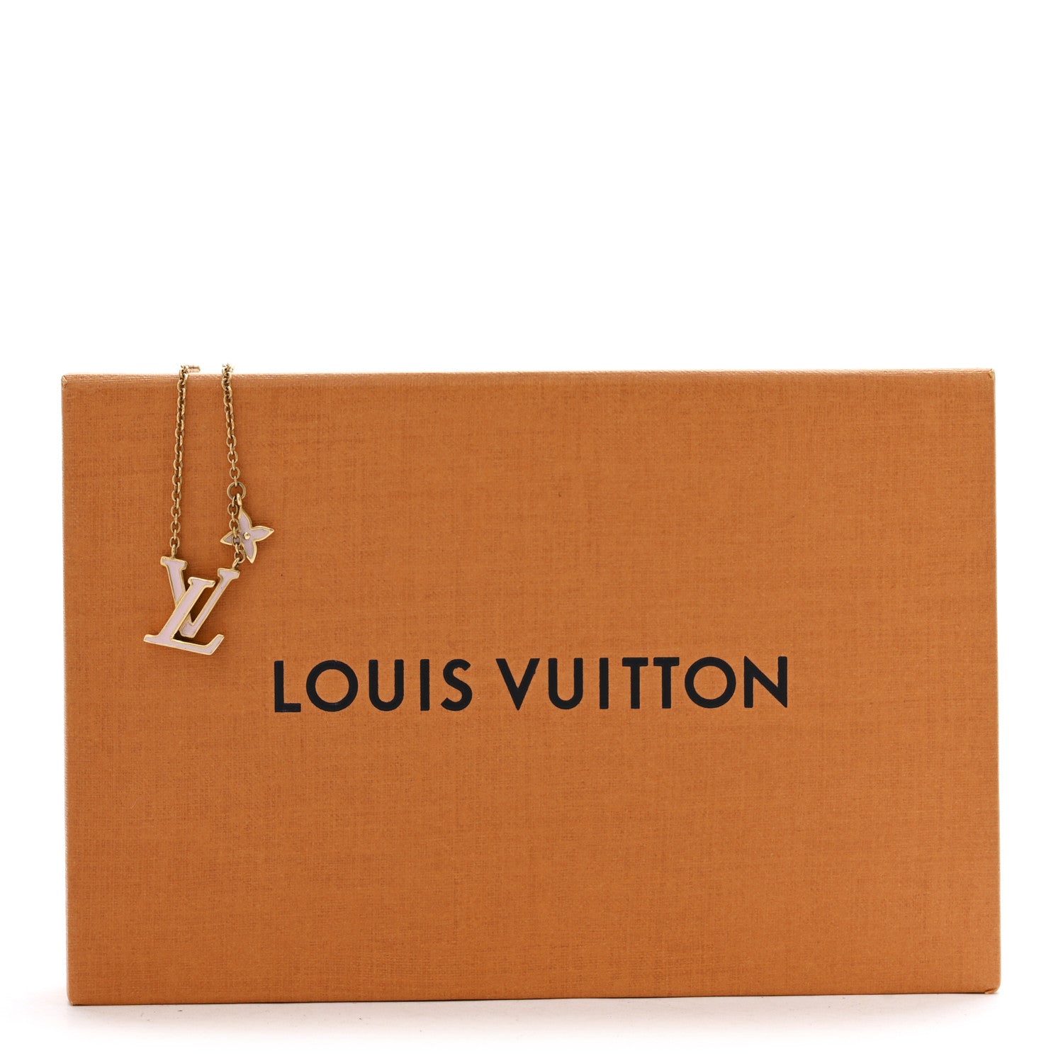 Louis Vuitton Enamel LV Iconic Necklace Gold Pink 6 of 7