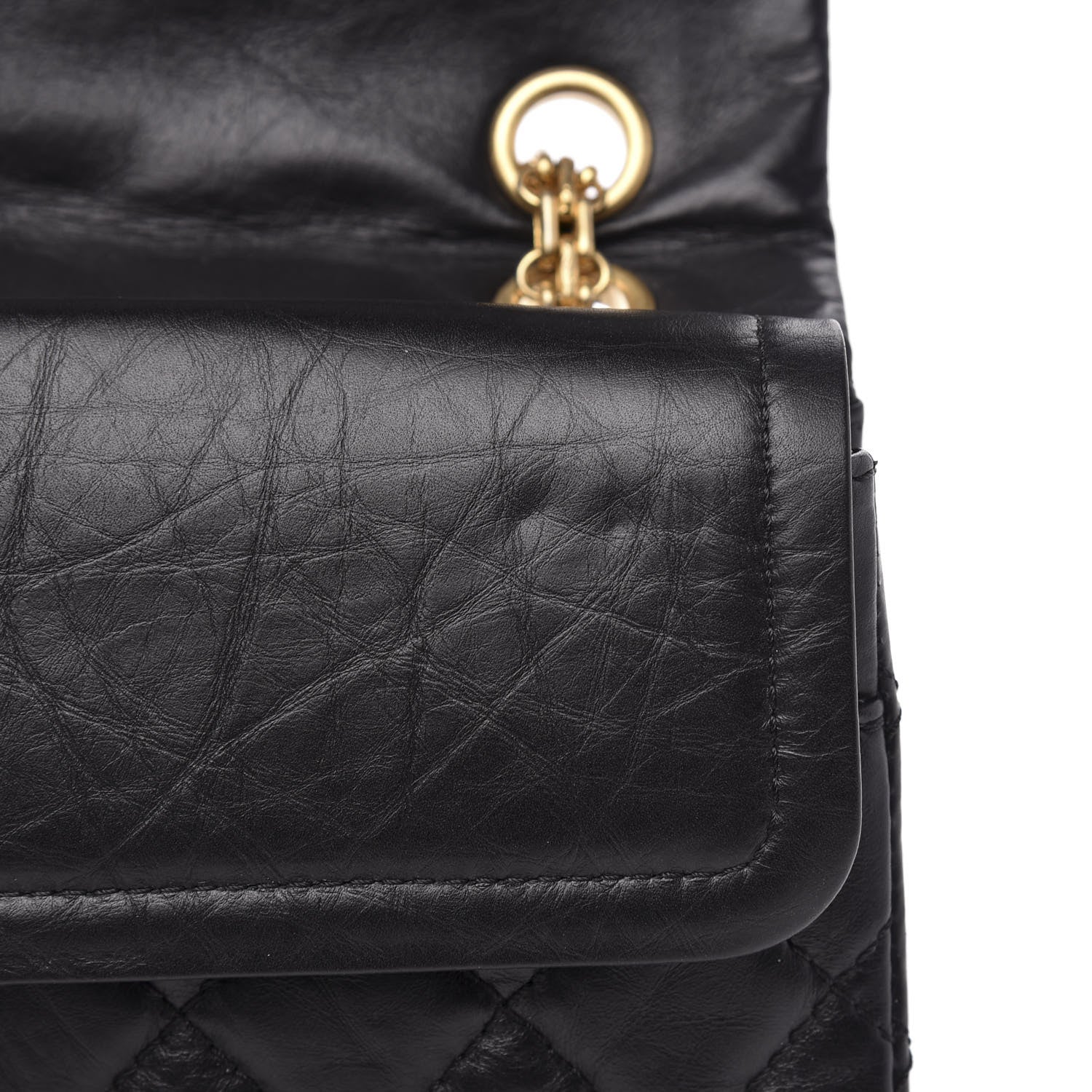 Chanel Aged Calfskin Quilted 2.55 Reissue 226 Flap Black 11 of 12