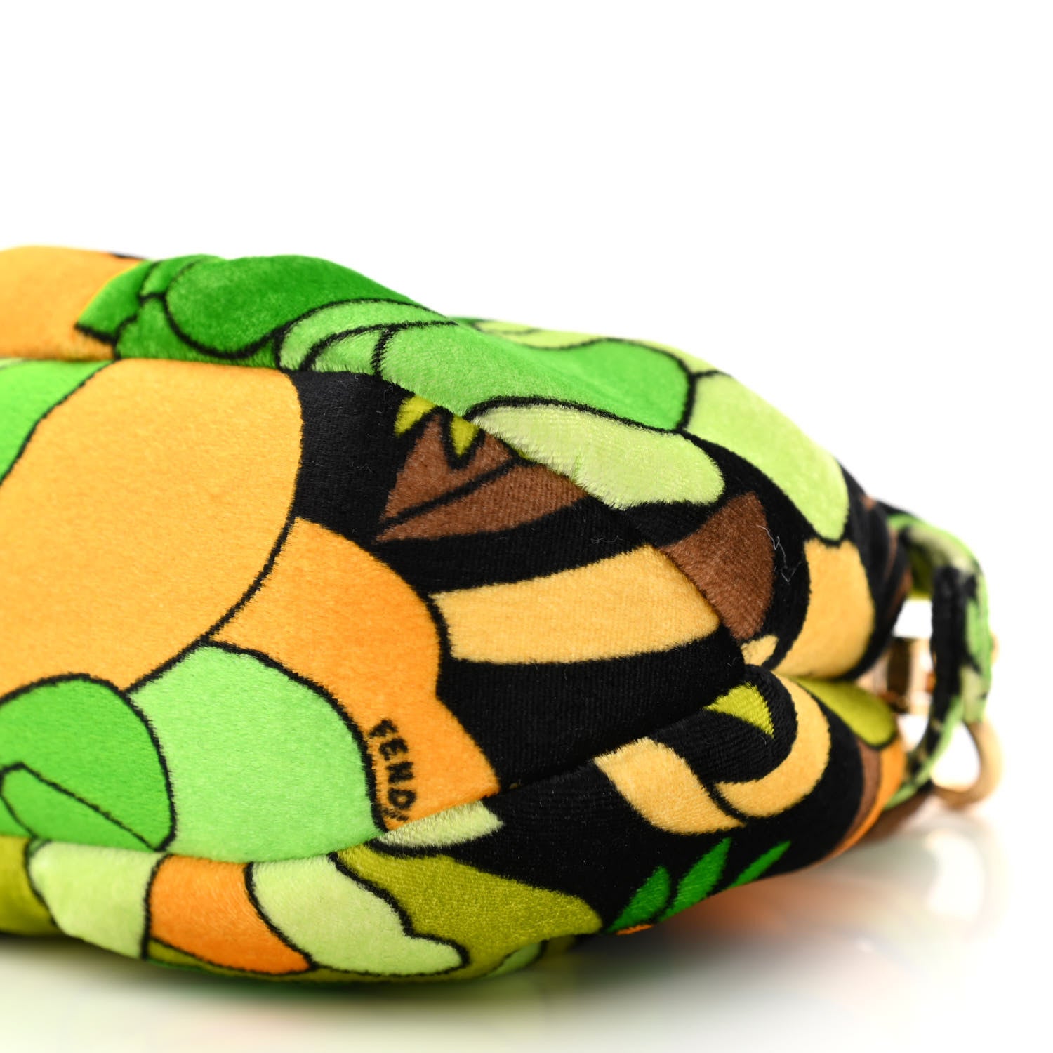 Fendi Velvet Dream Garden Small Peekaboo Click Bag Verde Multicolor Black 10 of 10