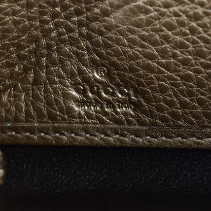 Gucci Monogram Bamboo Tassel Zip Around Wallet Gold 7 of 8