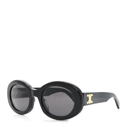 Celine Acetate Triomphe 01 Sunglasses CL 40194U Black 1 of 6