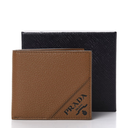 Prada Vitello Grain Bi-Fold Wallet Cannella 7 of 7