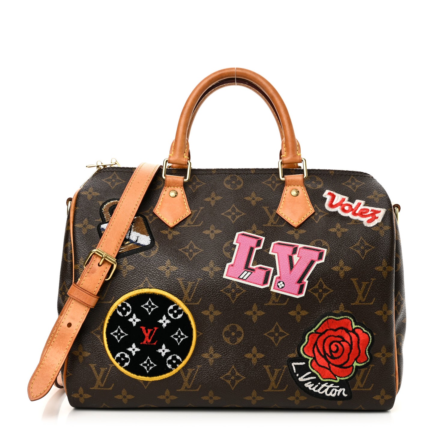 Monogram Patches Speedy Bandouliere 30