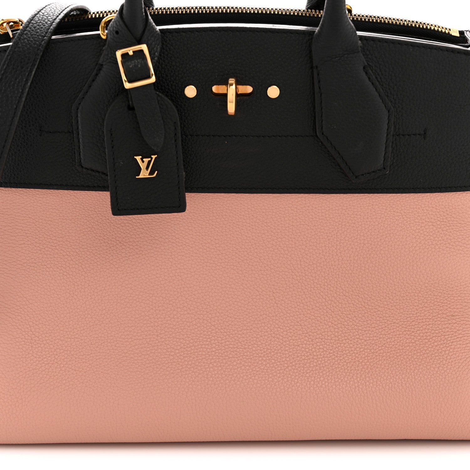 Louis Vuitton Calfskin City Steamer MM Magnolia Black 8 of 13