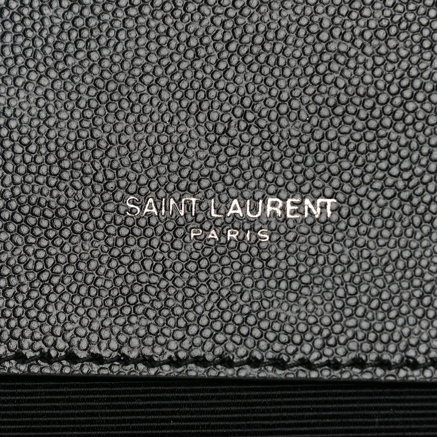 Grain De Poudre Textured Mixed Matelasse Triquilt Medium Monogram Satchel Black