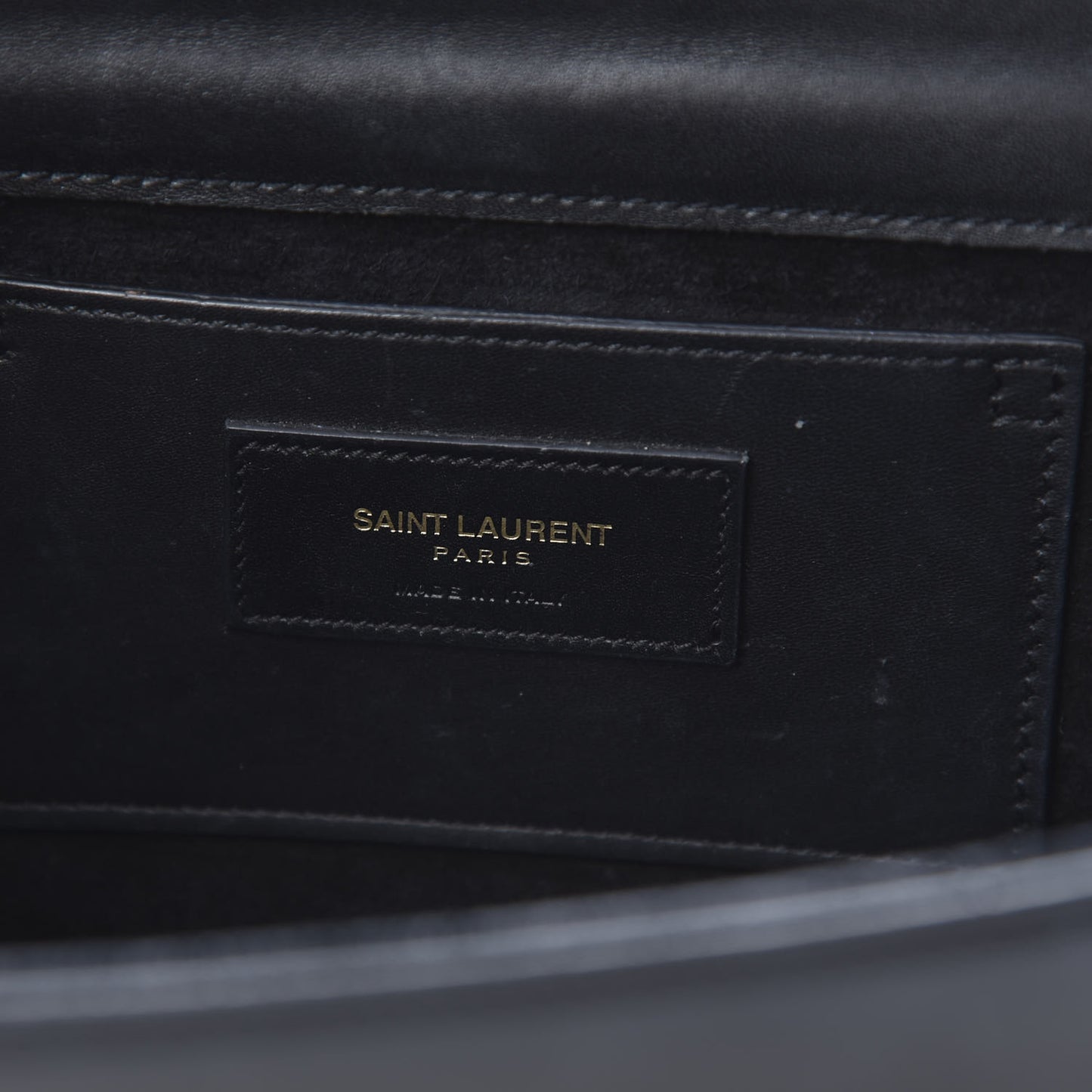 Smooth Calfskin Medium Classic Monogram Kate Tassel Satchel Black