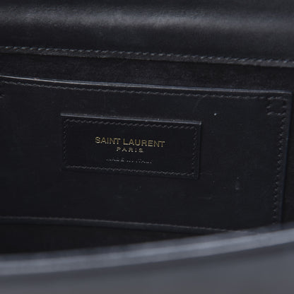 Saint Laurent Smooth Calfskin Medium Classic Monogram Kate Tassel Satchel Black 6 of 15
