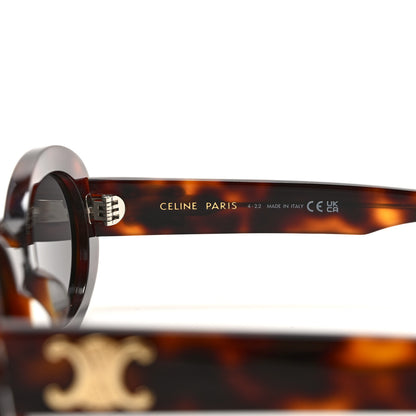 Celine Acetate Triomphe 01 Sunglasses CL 40194U Medium Havana 5 of 7