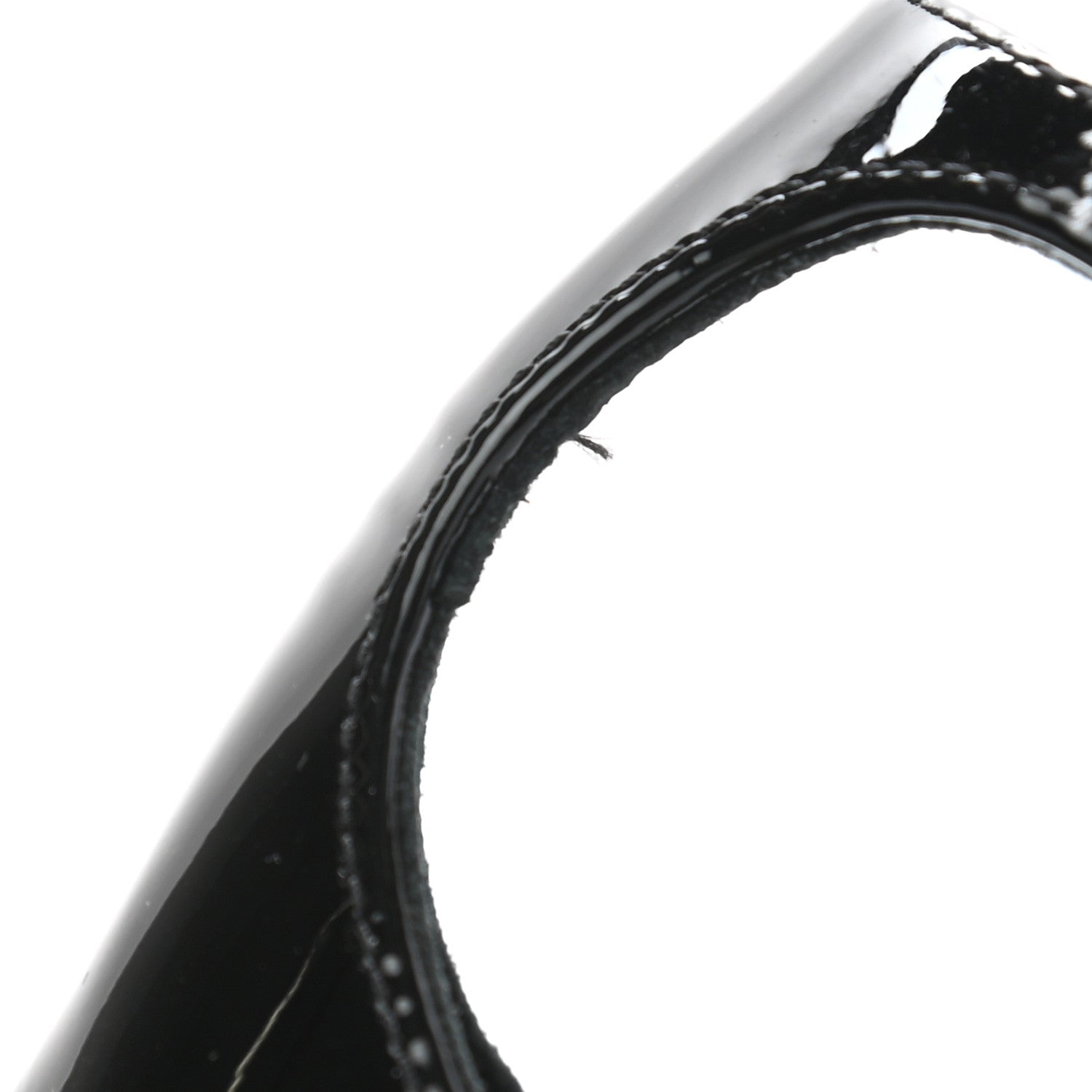 Saint Laurent Patent Cassandra 100 Sandals 38 Black 10 of 12