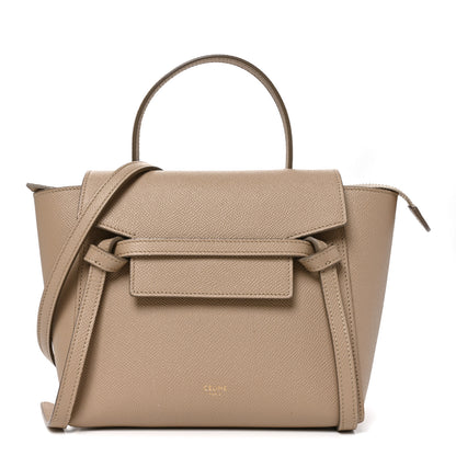 Celine Grained Calfskin Nano Belt Bag Light Taupe 1 of 9