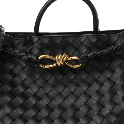Bottega Veneta Nappa Intrecciato Medium Andiamo Shoulder Bag Black 7 of 9