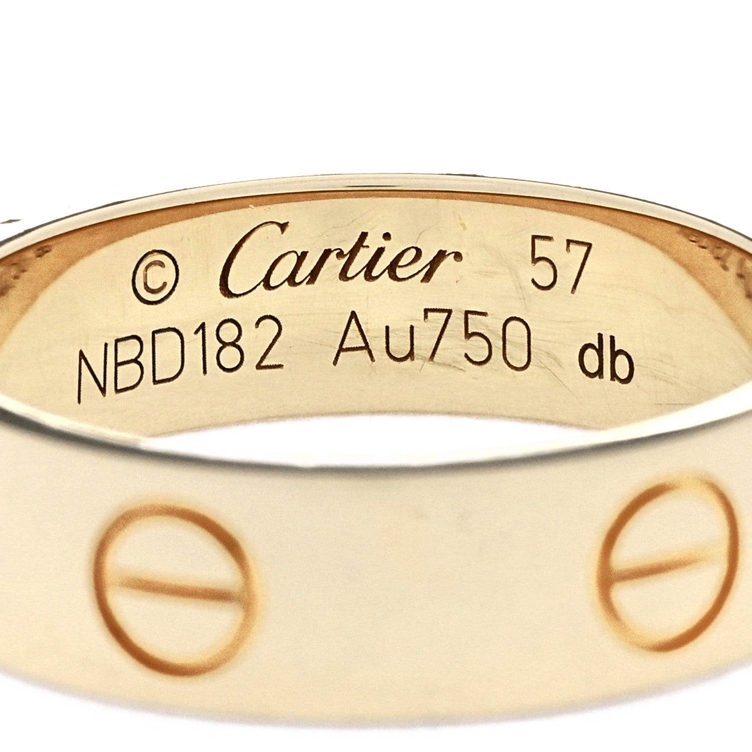 Cartier 18K Yellow Gold 5.5mm LOVE Ring 57 8 4 of 5