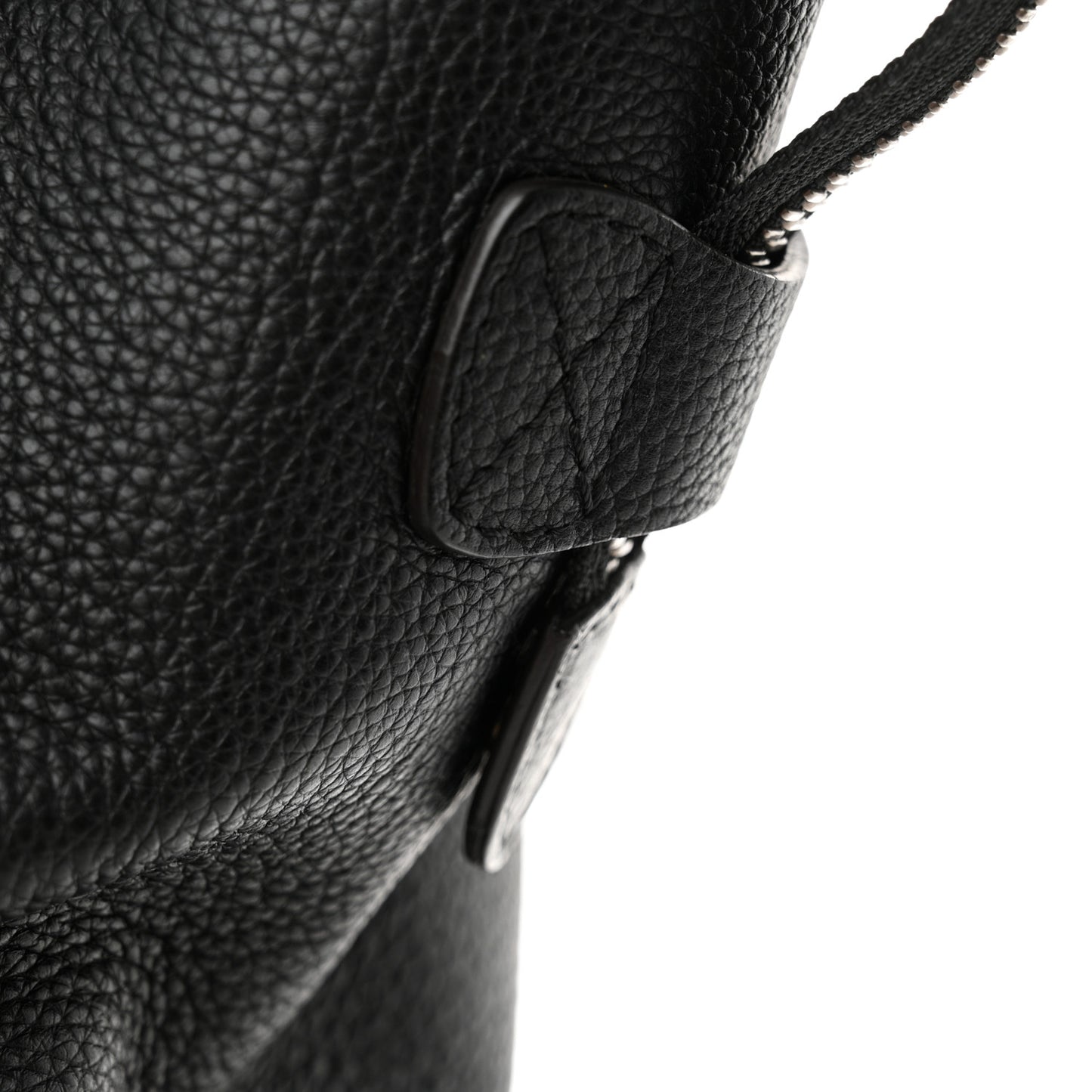 Drummed Calfskin Mini Luggage Black