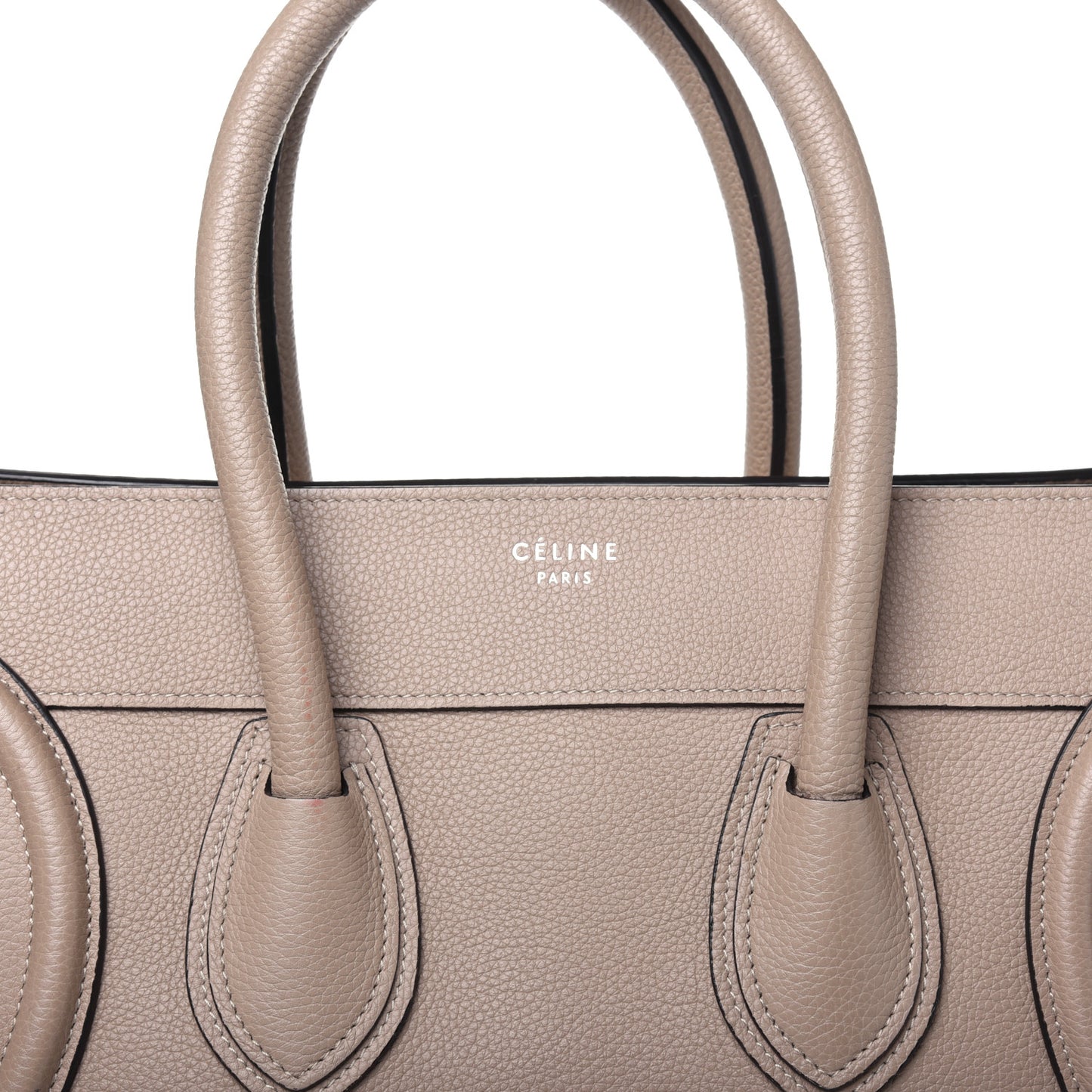 Drummed Calfskin Mini Luggage Dune