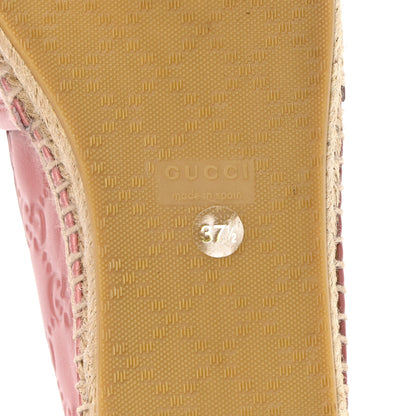 Gucci Guccissima Signature Espadrilles 37.5 Rose Baby Candy 6 of 12